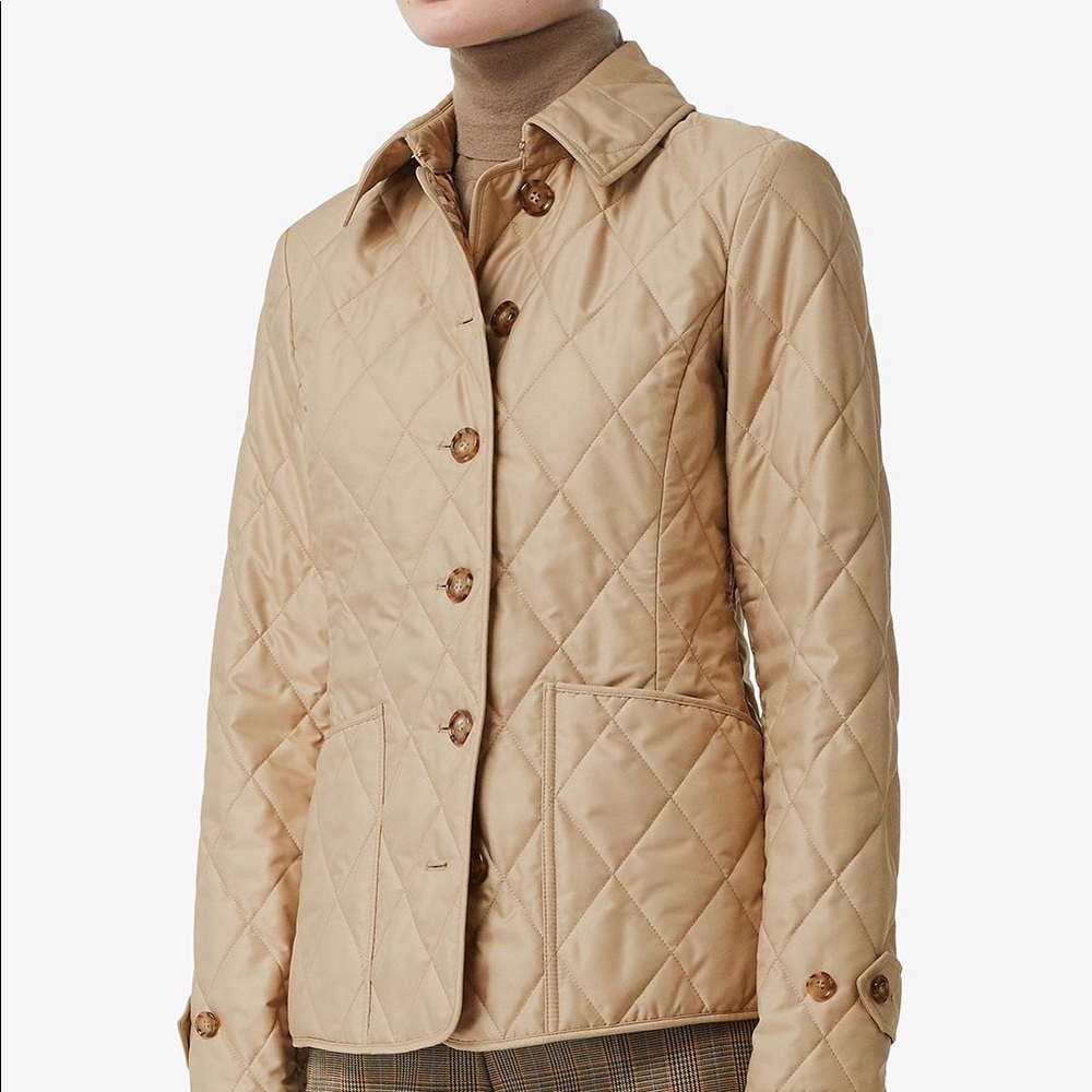 NWT Burberry Nova Check Fernleigh Quilted Jacket L
